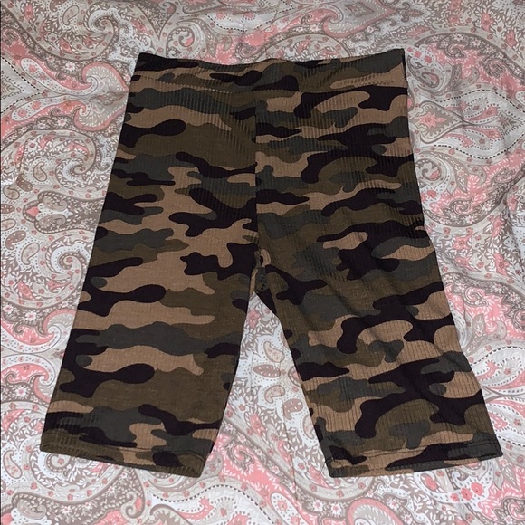 NWOT Camo Biker Shorts - Picture 2 of 2